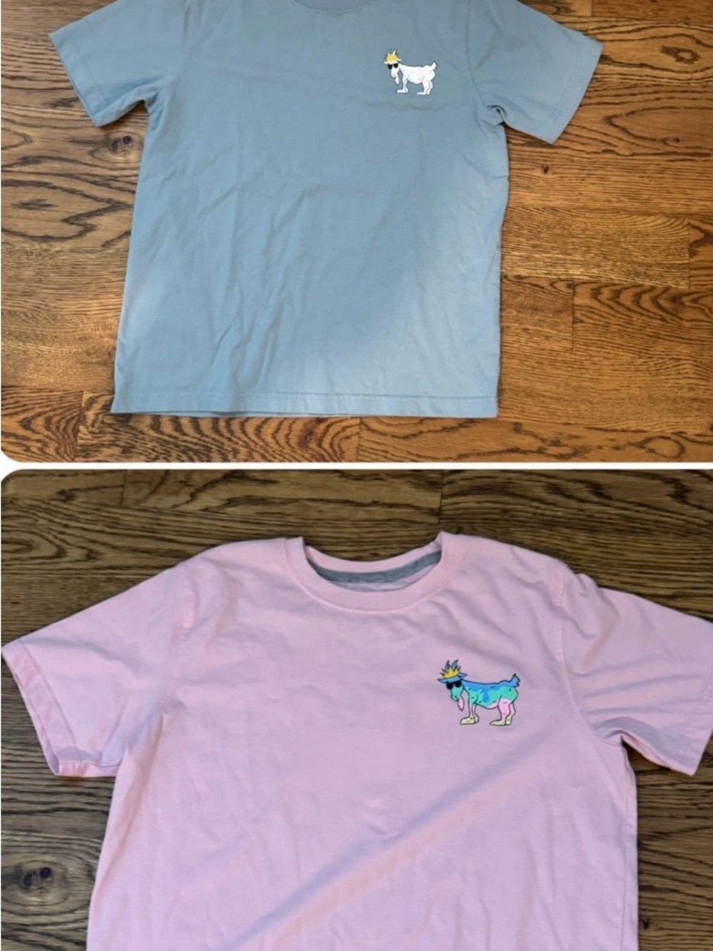 2- Goat USA Tees, youth lg
